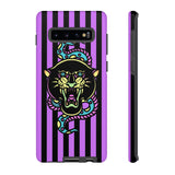 Striped Snake and Panther Tattoo Style Tough Phone Case
