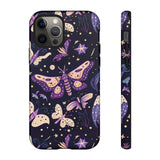 Phone Case - Purple Butterfly Print Tough Case