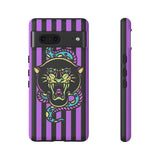 Striped Snake and Panther Tattoo Style Tough Phone Case