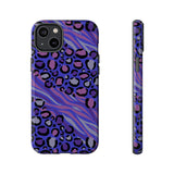 Purple Animal Print Tough Phone Case