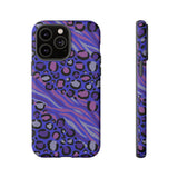 Purple Animal Print Tough Phone Case