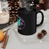 Alternawear Oval Cat Tattoo 11oz Black Mug
