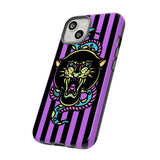 Striped Snake and Panther Tattoo Style Tough Phone Case