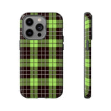Green Tartan Goth Tough Phone Case
