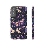 Phone Case - Purple Butterfly Print Tough Case