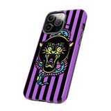 Striped Snake and Panther Tattoo Style Tough Phone Case