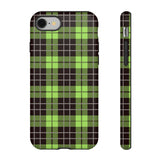 Green Tartan Goth Tough Phone Case
