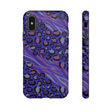 Purple Animal Print Tough Phone Case
