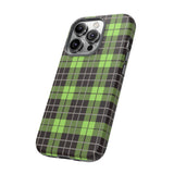 Green Tartan Goth Tough Phone Case