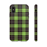 Green Tartan Goth Tough Phone Case