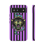 Striped Snake and Panther Tattoo Style Tough Phone Case