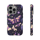 Phone Case - Purple Butterfly Print Tough Case