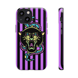 Striped Snake and Panther Tattoo Style Tough Phone Case