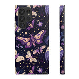Phone Case - Purple Butterfly Print Tough Case