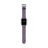 Grey and Pink Leopard Print Apple Watch Band