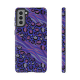 Purple Animal Print Tough Phone Case