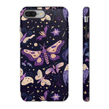 Phone Case - Purple Butterfly Print Tough Case
