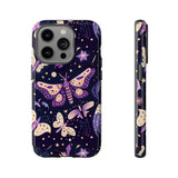 Phone Case - Purple Butterfly Print Tough Case