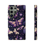 Phone Case - Purple Butterfly Print Tough Case