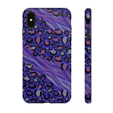 Purple Animal Print Tough Phone Case
