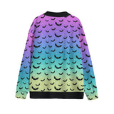 Pastell-Regenbogen-Ombre-Fledermaus-Cardigan