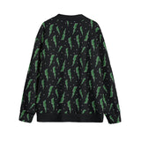 Grüner Blitz-Cardigan