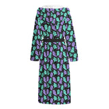 Green and Purple Cute Ghost Dressing Gown