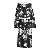 Celestial Witchy Goth Moth Dressing Gown