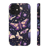Phone Case - Purple Butterfly Print Tough Case
