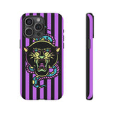 Striped Snake and Panther Tattoo Style Tough Phone Case