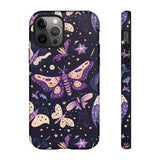 Phone Case - Purple Butterfly Print Tough Case