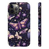 Phone Case - Purple Butterfly Print Tough Case