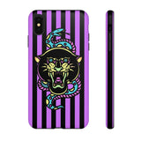 Striped Snake and Panther Tattoo Style Tough Phone Case