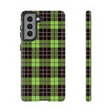 Green Tartan Goth Tough Phone Case