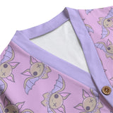 Rosa Kawaii Fledermaus Cardigan Unisex