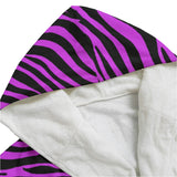 Pink Zebra Print Dressing Gown