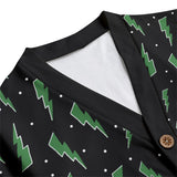 Grüner Blitz-Cardigan