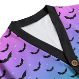 Pastell-Regenbogen-Ombre-Fledermaus-Cardigan