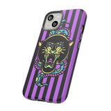 Striped Snake and Panther Tattoo Style Tough Phone Case