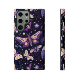 Phone Case - Purple Butterfly Print Tough Case
