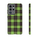 Green Tartan Goth Tough Phone Case