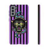 Striped Snake and Panther Tattoo Style Tough Phone Case