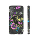 Floral Panther Print Tough Phone Case