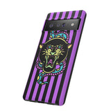 Striped Snake and Panther Tattoo Style Tough Phone Case