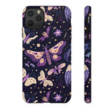 Phone Case - Purple Butterfly Print Tough Case