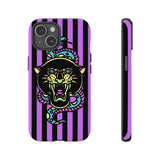 Striped Snake and Panther Tattoo Style Tough Phone Case