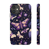 Phone Case - Purple Butterfly Print Tough Case