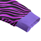 Rosa Strickjacke mit Zebramuster, Unisex