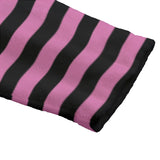 Mismatched Lilac Bat and Pink Striped Print Dressing Gown