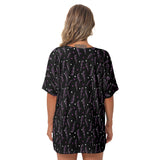 Pink Leopard Lightening Bolt Batwing T-shirt